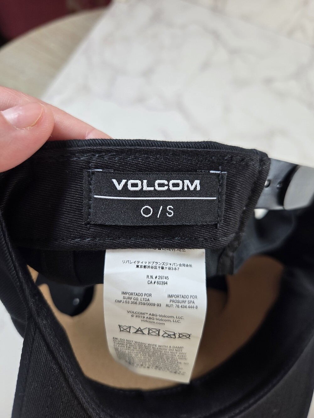 Volcom Black Logo Snapback Hat - Picture 7 of 9